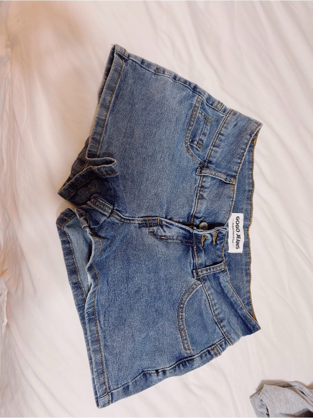 GOGO Blue Denim High-Rise Jean Shorts